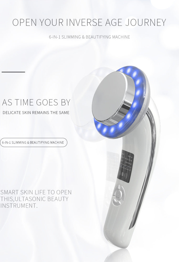 6 In 1 Ultrasonic Slimming & Beautifying Rf Device Body Sculpting Skin Rejuvenation (Black)