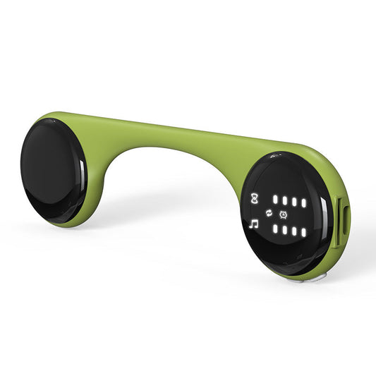 Under Pillow Bone Conduction Sleep Speaker Bluetooth 5.4 White Noise Tf Card Led Display Timer Yellow Green
