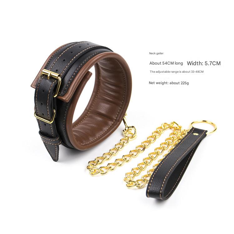 Premium Pu Leather Adjustable Padded Collar Handcuffs & Ankle Cuffs Set With Leash Connectors Red