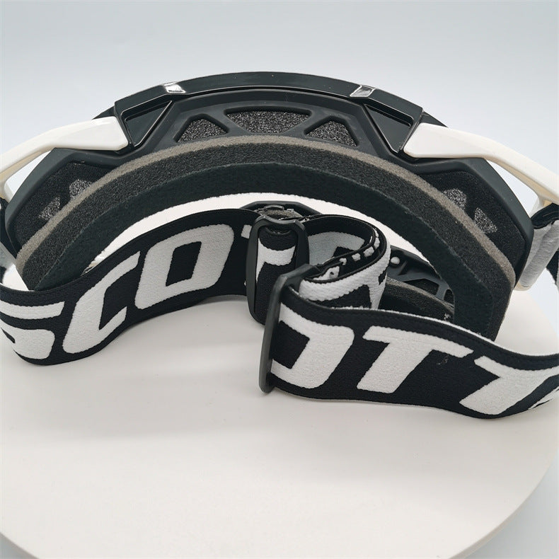 Elosung Performance Motocross & Off Road Goggles Increased Impact Protection With Lens Lock System(Light Blue Frame Tran
