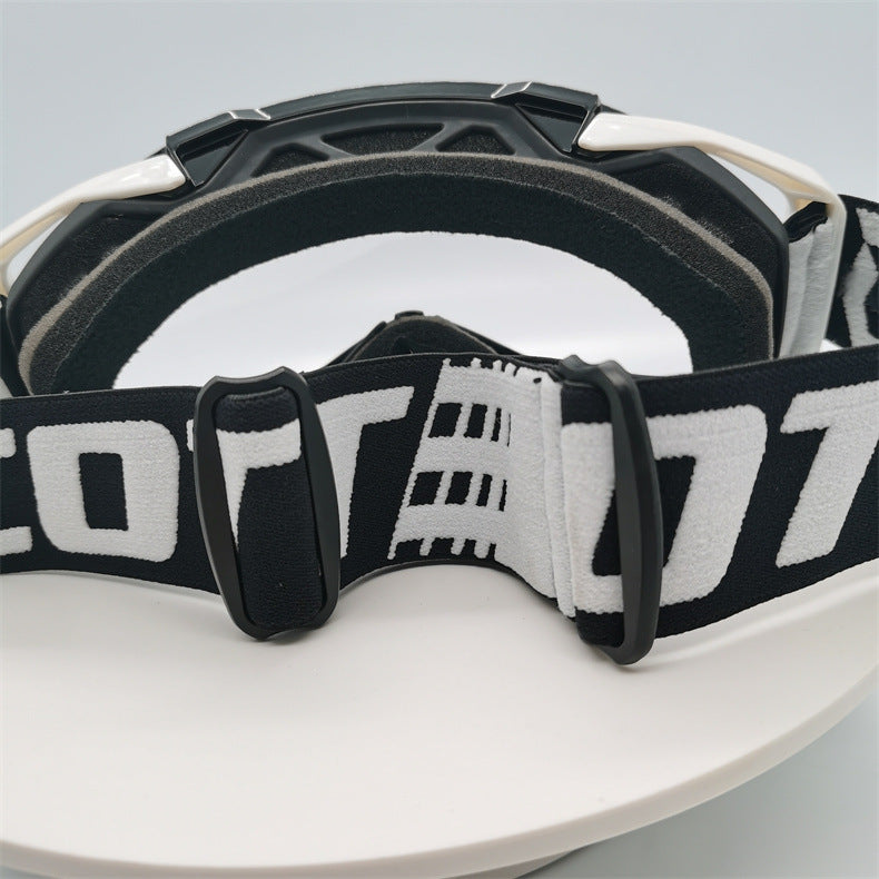 Elosung Performance Motocross & Off Road Goggles Increased Impact Protection With Lens Lock System(Light Blue Frame Tran