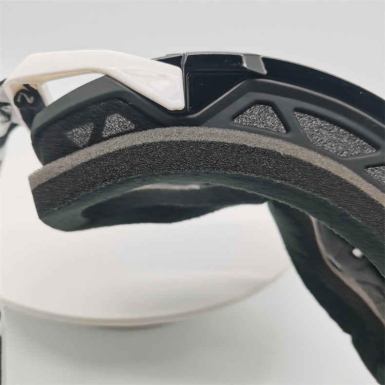 Elosung Performance Motocross & Off Road Goggles Increased Impact Protection With Lens Lock System(Light Blue Frame Tran