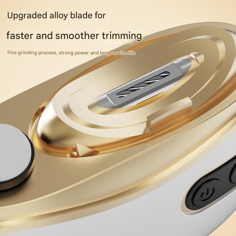 Electric Nail Clipper & Grinder - 2-In-1 Automatic Trimmer With Speeds Type-C Charging Safe For All Ages(White)