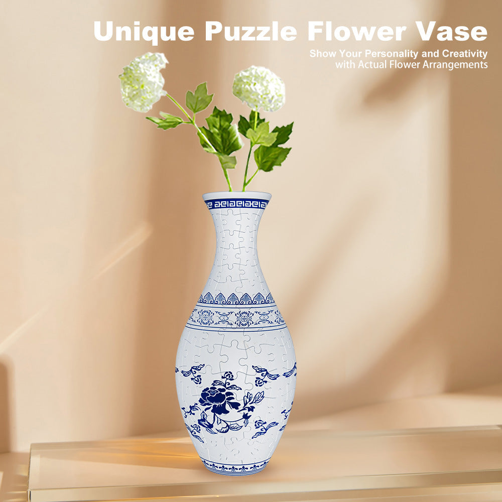 Unique 3D Puzzle Vase With Built In Water Holder Fun Diy Project Waves