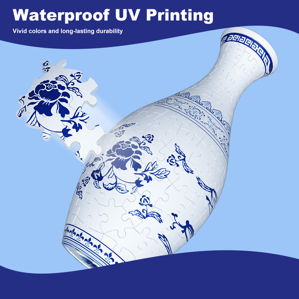 Unique 3D Puzzle Vase With Built In Water Holder Fun Diy Project Waves