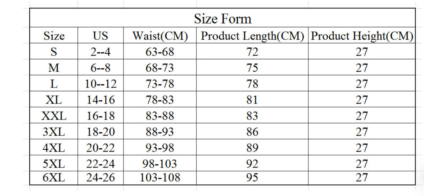 Size 5Xl Black Womens Sweat Enhancing Waist Trainer Belt Dual Strap Zipper Tummy Control Cincher