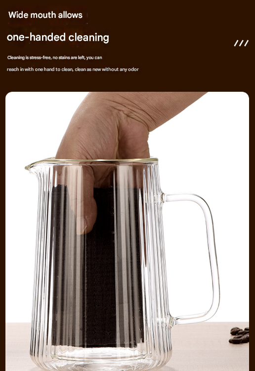 350Ml Transparent Elegant Ribbed Double Wall Glass French Press Heat Resistant Coffee Tea Maker With Stainless Steel Fil