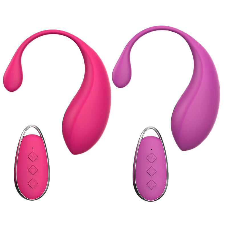 Purple Silky Silicone Remote Control Vibrating Egg - 12 Powerful Modes For Discreet Pleasure