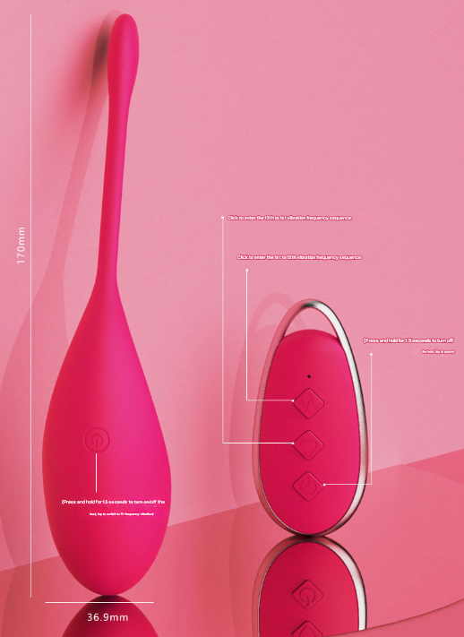 Purple Silky Silicone Remote Control Vibrating Egg - 12 Powerful Modes For Discreet Pleasure