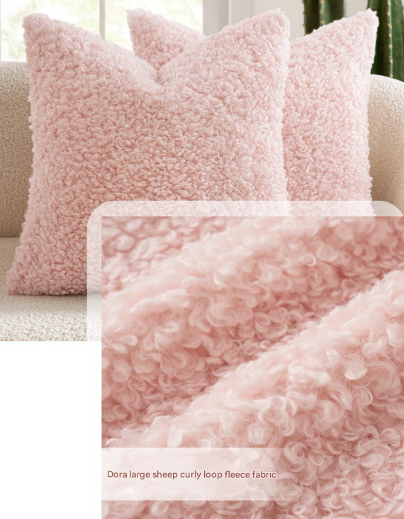 2 Pcs White Cozy Teddy Boucle Cushion Cover Plush Decorative Square Pillow Case For Sofa & Bed