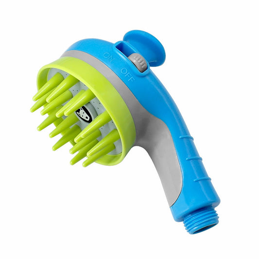 Blue Ultimate Pet Bathing Showerhead Dog Friendly Pressure Boost Spray With Foamer