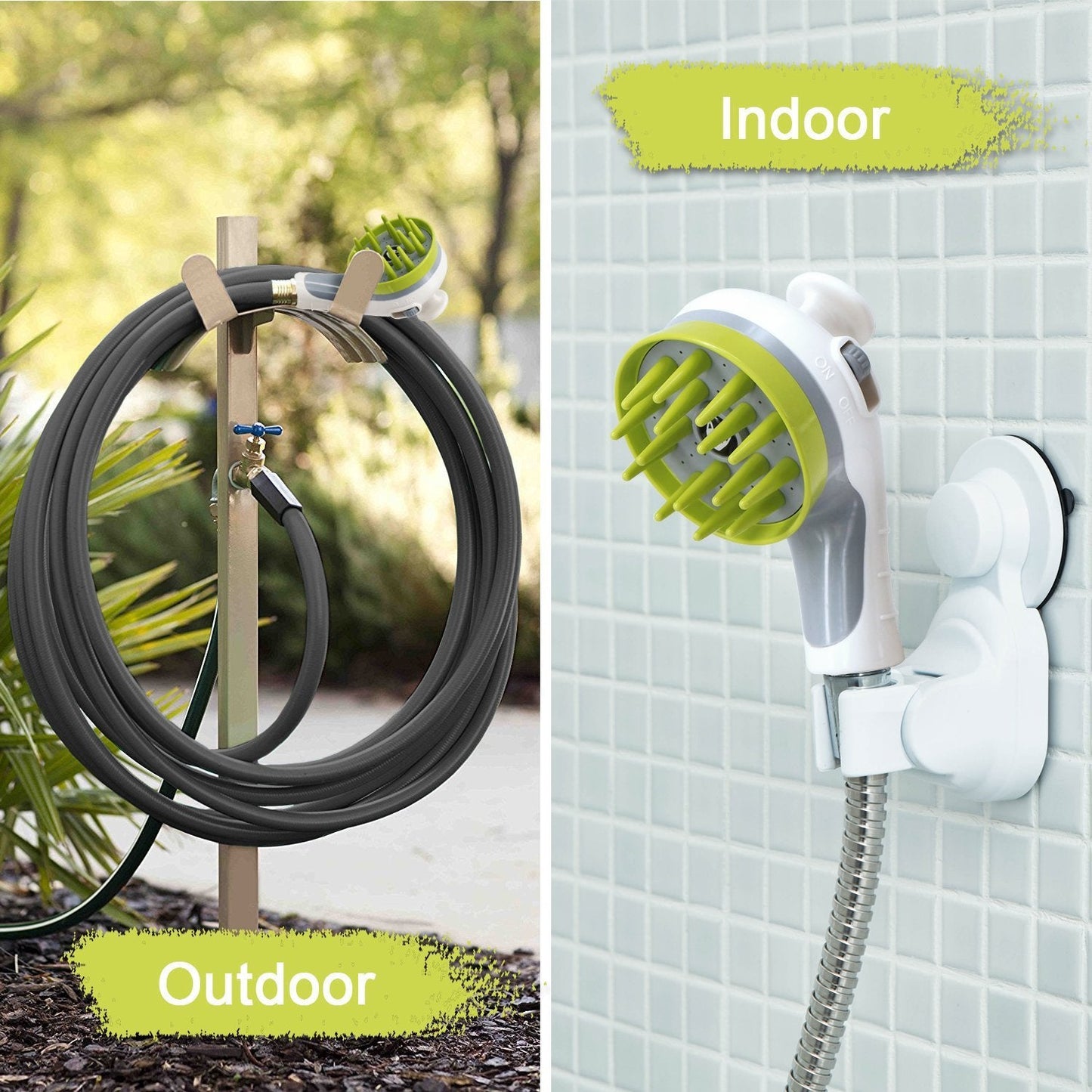 Blue Ultimate Pet Bathing Showerhead Dog Friendly Pressure Boost Spray With Foamer