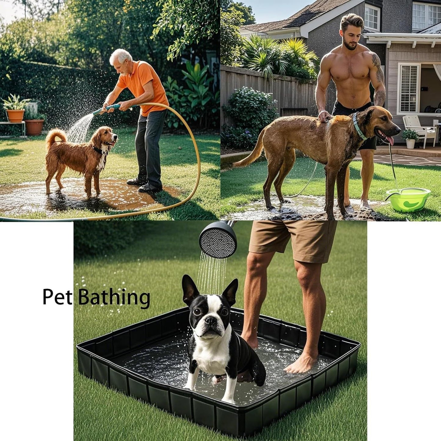 Camping Shower Base - Collapsible Water Containment Tray With Drain For Outdoor Tents
