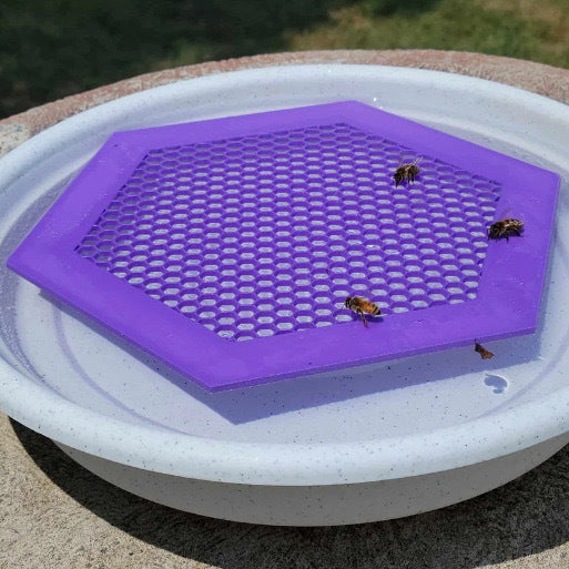 2Pcs L 210X180x3.5Mm Purple Floating Bee Saver Waterer Safe Drinking Platform For Garden Ponds & Bird Baths