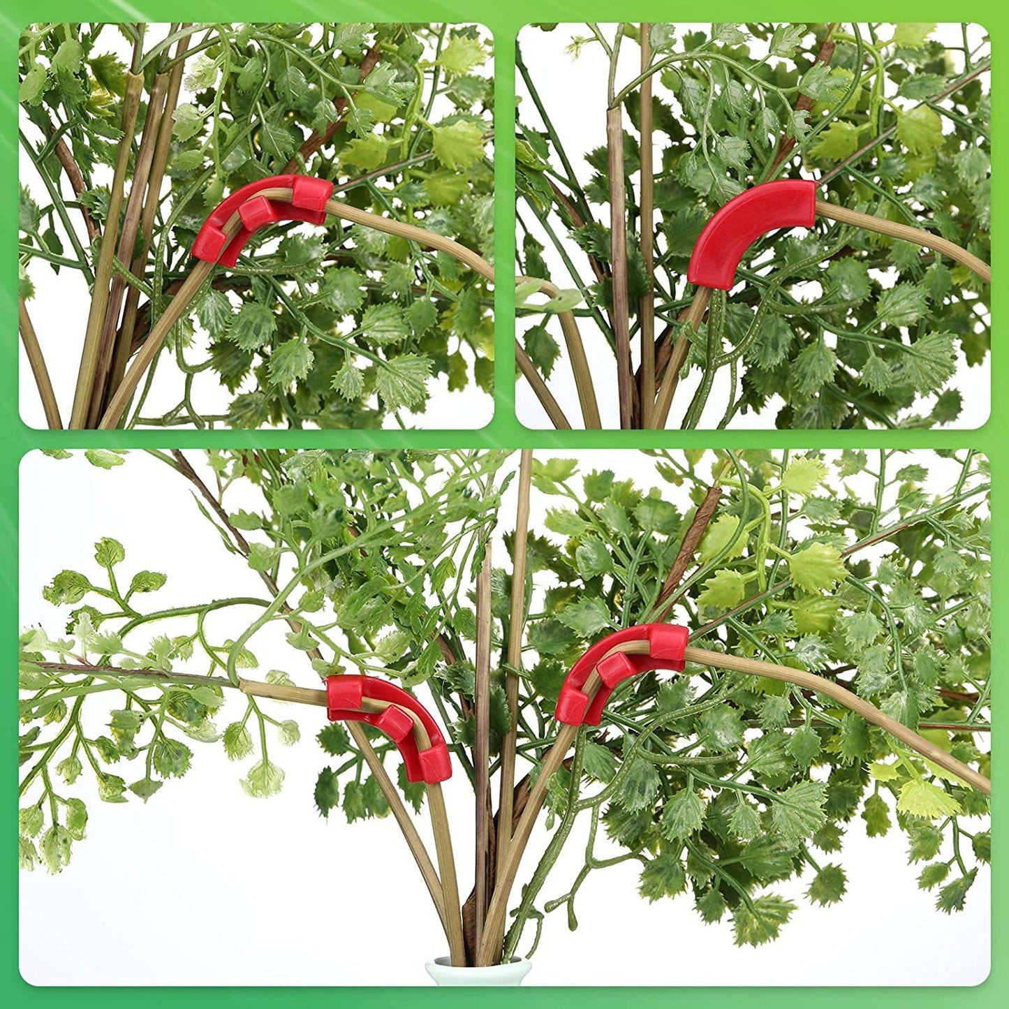 60Pcs Green 90 Degree Plant Bender Clips For Low Stress Training (Lst) Reusable Stem & Branch Trainer Increased Yields