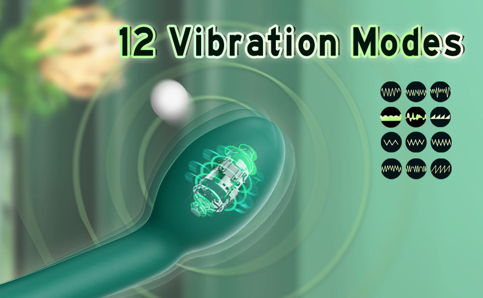 Rose Red G Spot Vibrator With 12 Vibration Modes Unisex Pleasure Toy