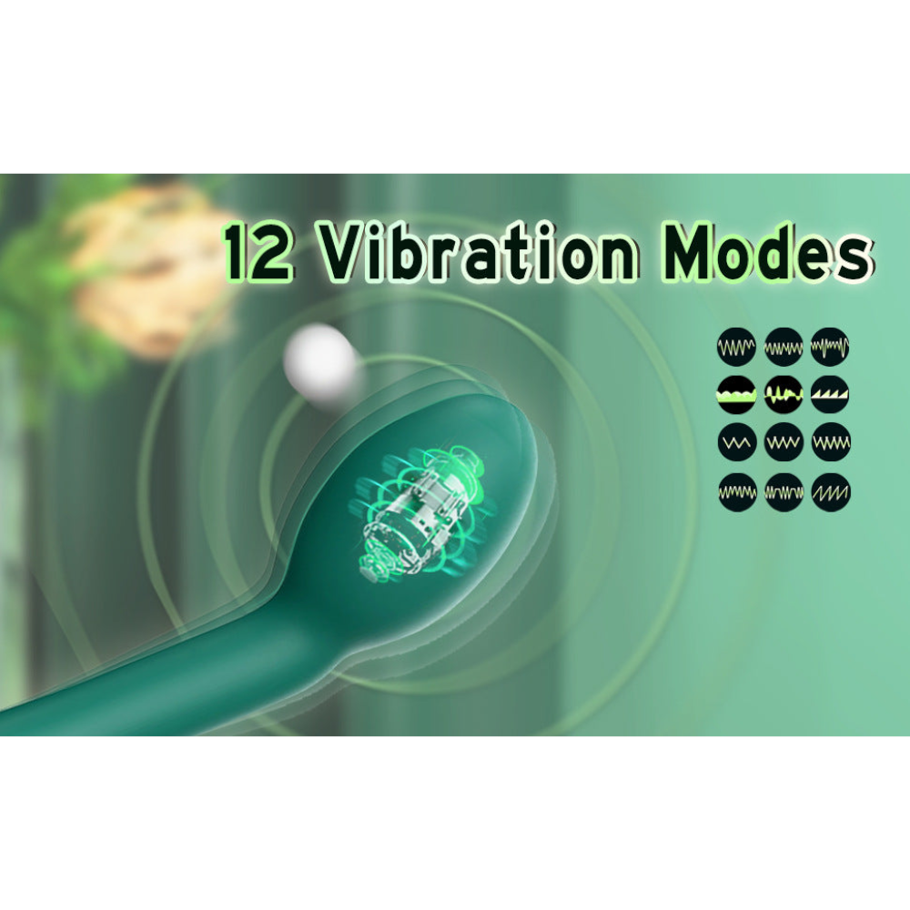 Rose Red G Spot Vibrator With 12 Vibration Modes Unisex Pleasure Toy