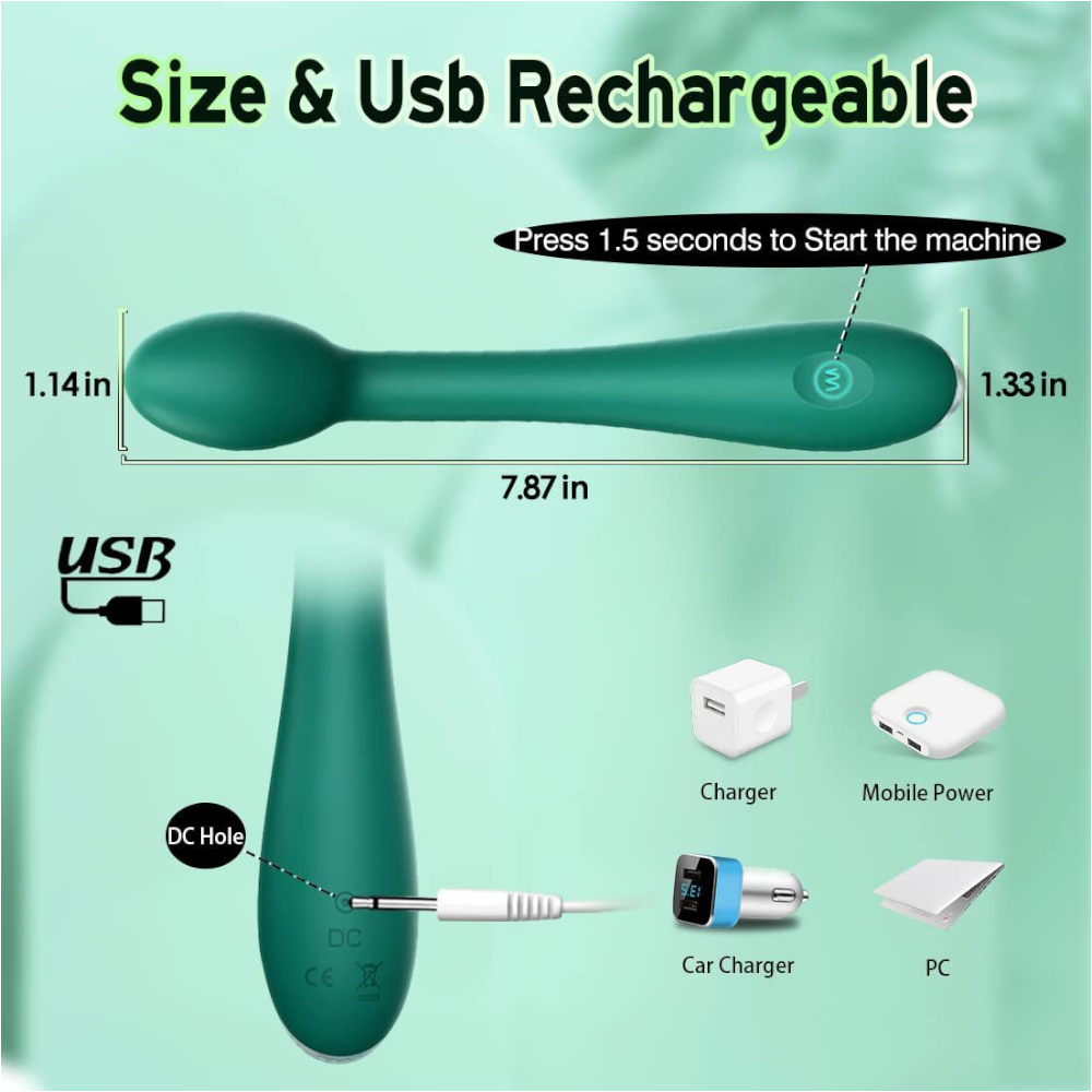 Rose Red G Spot Vibrator With 12 Vibration Modes Unisex Pleasure Toy