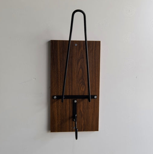 Type Wall Mounted Motorcycle Helmet Holder Heavy Duty Gear Rack With Jacket Hook