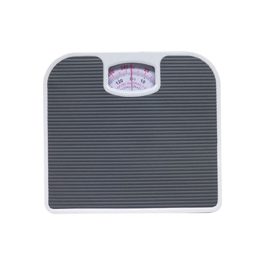 Dark Gray Classic Mechanical Bathroom Scale - Battery-Free Analog Body Weight With Non-Slip Platform