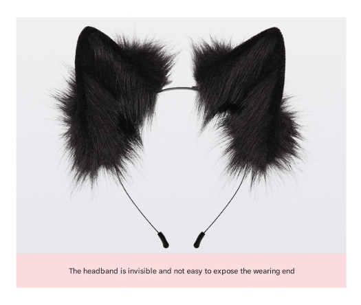 Reddish Brown Halloween Furry Fox Costume Set Plush Mask Ears Headband Tail And Paws For Cosplay
