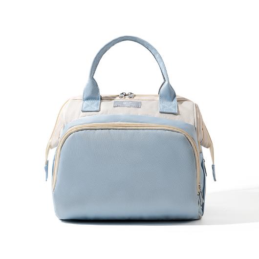 Blue Versatile 3 In 1 Nappy Bag | Convertible Backpack Tote & Crossbody With Insulated Pockets