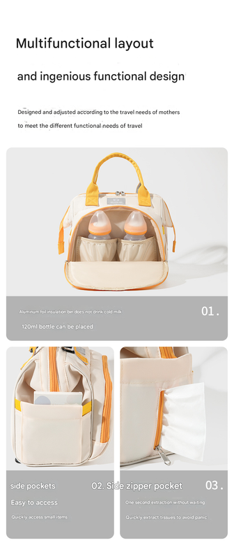 Blue Versatile 3 In 1 Nappy Bag | Convertible Backpack Tote & Crossbody With Insulated Pockets