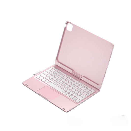 Rose Gold Magic Keyboard Case For Ipad Air6/Air7 11 Inch Bluetooth With Rgb Backlight & Precision Trackpad