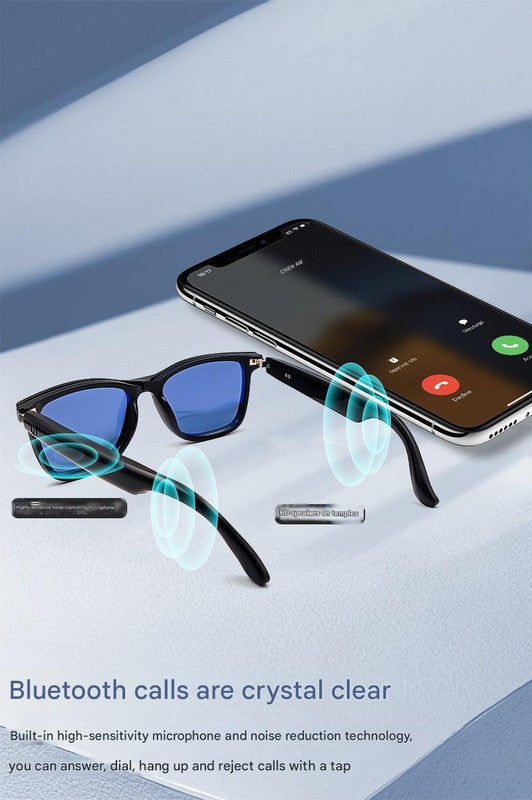 Smart Audio Glasses With Magnetic Interchangeable Lenses Grey