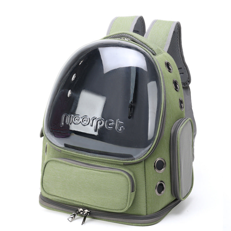 Spacious Pet Carrier With Ventilation System & Water Resistant Design(Green)