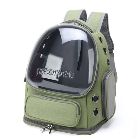 Spacious Pet Carrier With Ventilation System & Water Resistant Design(Green)