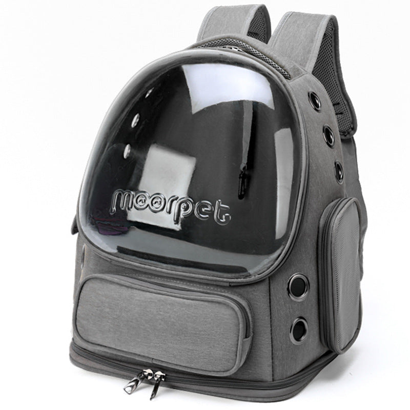 Spacious Pet Carrier With Ventilation System & Water Resistant Design(Grey)