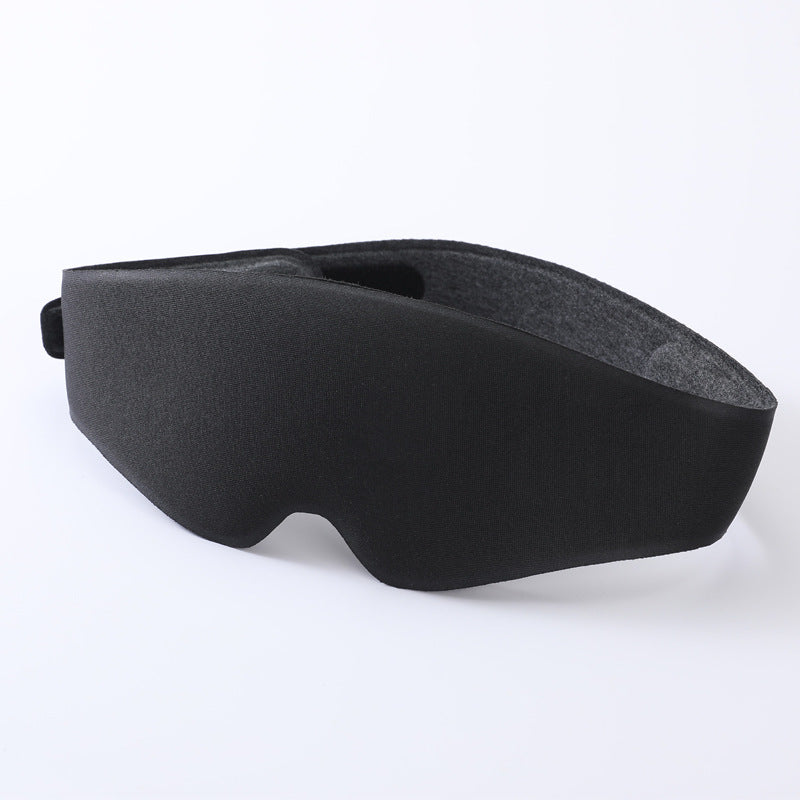 2Pcs 3D Contour Blackout Sleep Mask - Ergonomic Eye Provides Total Darkness And Comfortable Adjustable Strap(Black)