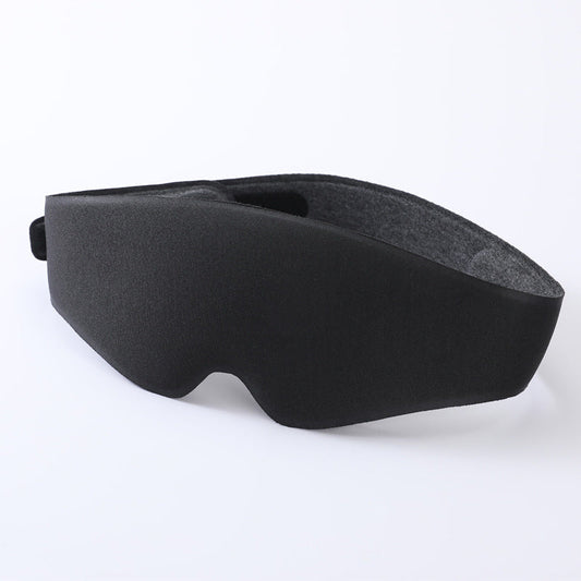 2Pcs 3D Contour Blackout Sleep Mask - Ergonomic Eye Provides Total Darkness And Comfortable Adjustable Strap(Black)
