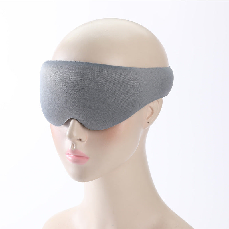 2Pcs 3D Contour Blackout Sleep Mask - Ergonomic Eye Provides Total Darkness And Comfortable Adjustable Strap(Black)