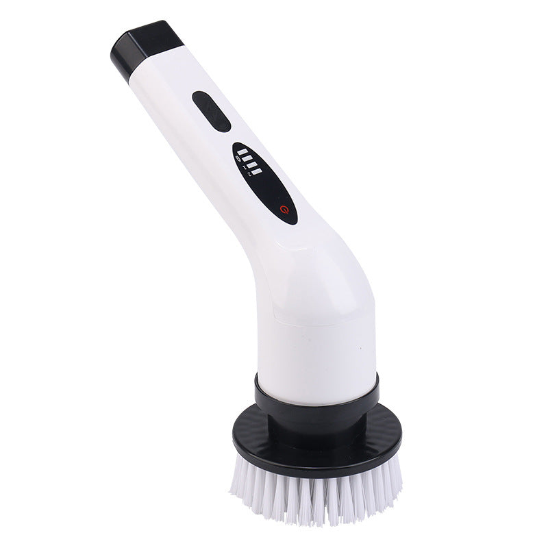 9 In 1 Multifunctional Cordless Electric Spin Scrubber With Adjustable Extension Handle(White)