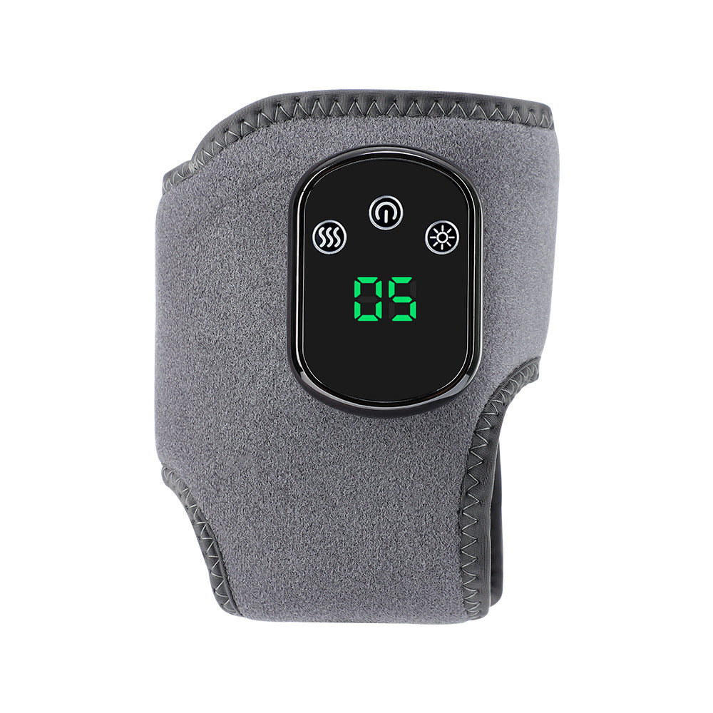 Rechargeable Electric Heating Ankle Brace With Vibration Massage 5 Levels & 3 Modes(Grey)