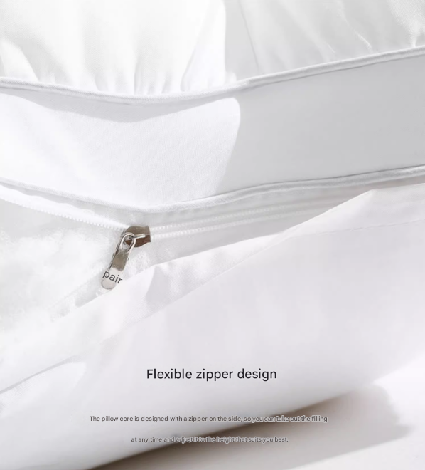 Pink Luxury Adjustable Bed Pillow Set (2-Pack) Hotel Quality Down Alternative For Ultimate Neck Support & Comfort