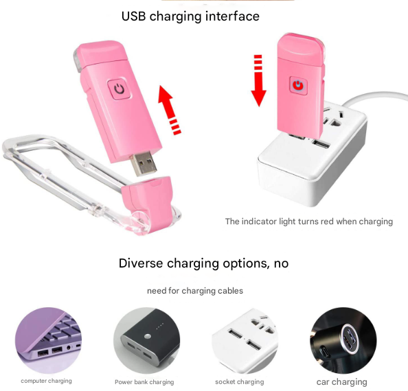 2 Pcs Blue Usb Rechargeable Clip On Led Book Light 3 Color Modes & Dimmable Brightness For Eye Caring Reading