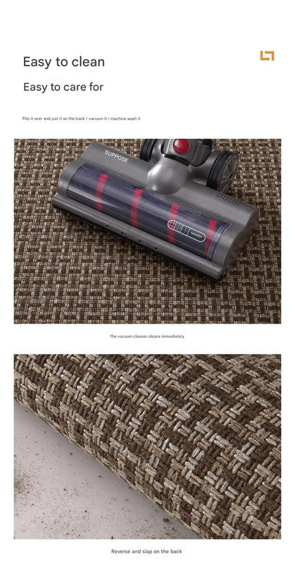 Absorbent & Dirt Resistant Woven Kitchen Mat Non Slip Runner Rug For Home(Style Red)