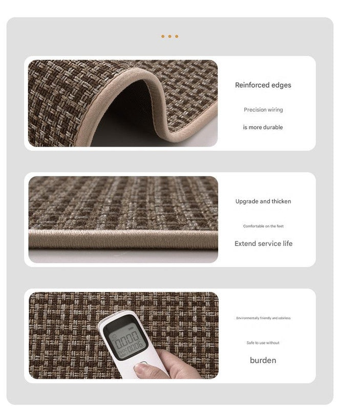 Absorbent & Dirt Resistant Woven Kitchen Mat Non Slip Runner Rug For Home(Style Red)