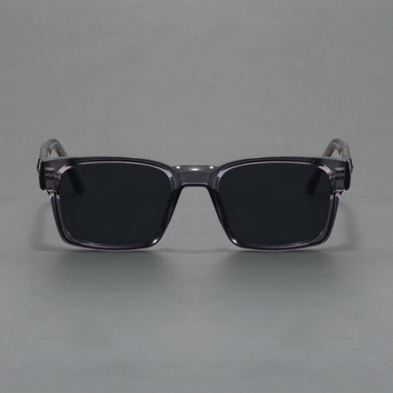 Dark Grey Trendy Oversized Lightweight Blue Blocking Sunglasses For Men Anti Fog Photochromic And Uv Protection
