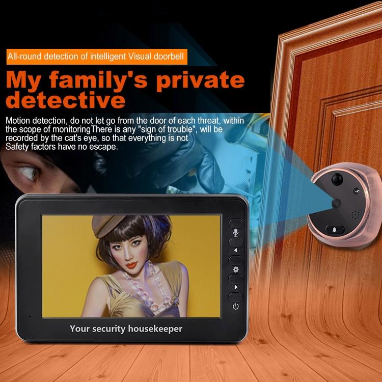 Smart Doorbell With 4.3 Inch Display And Motion Detection