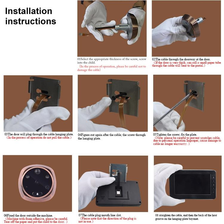 Smart Doorbell With 4.3 Inch Display And Motion Detection