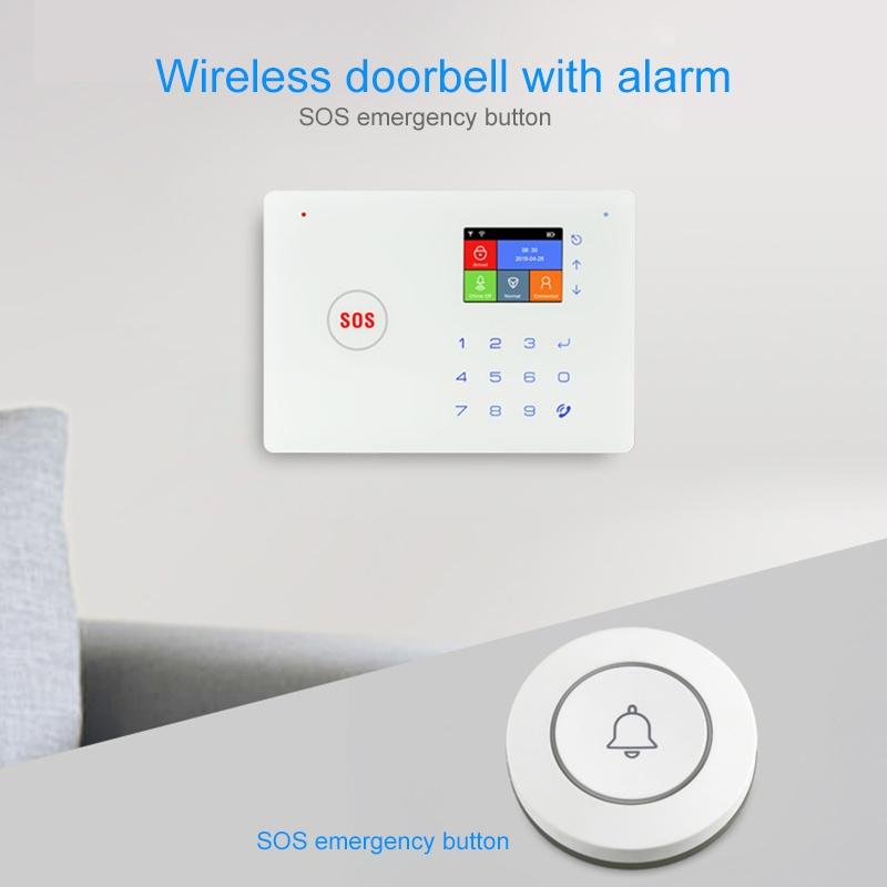 Anti Theft Wireless Doorbell Button Alarm For Smart Home Security