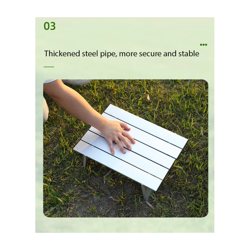 Westtune Mini Camping Table Ultralight Portable Aluminum Alloy Outdoor Roll Up Folding For Backpacking Picnic Bbq