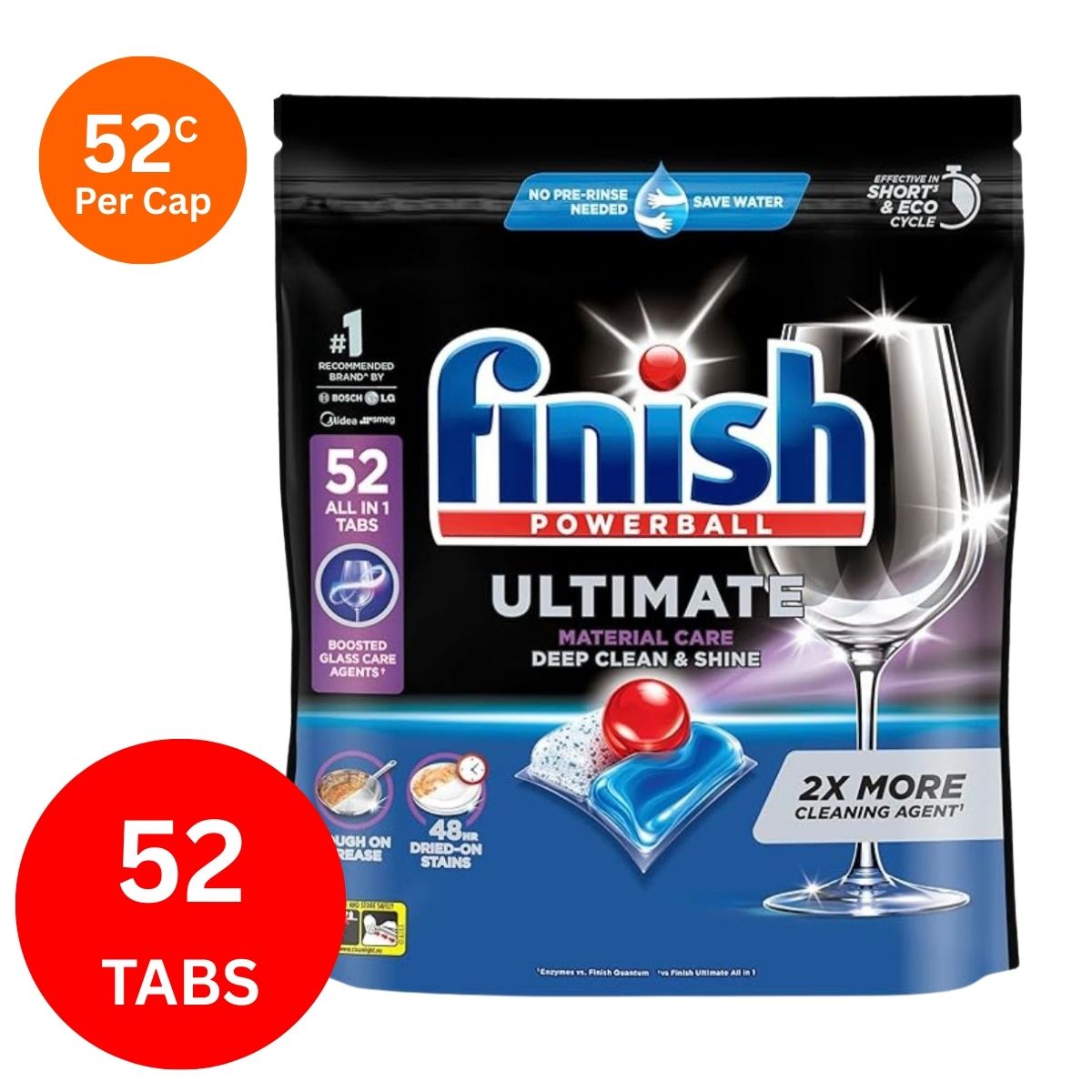 Finish Ultimate x 52 Dishwasher Tablets
