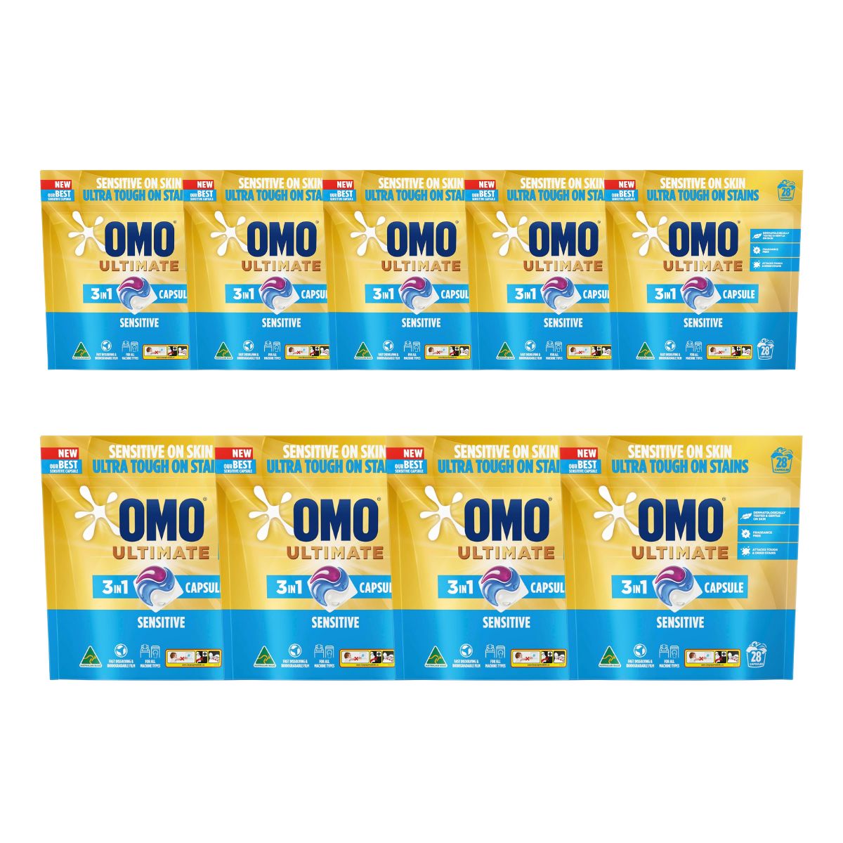 Omo Ultimate 3In1 Sensitive Laundry Capsules