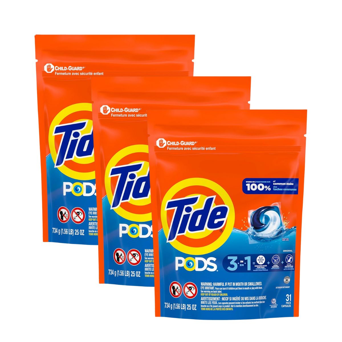 Tide 3In1 62 Clean Breeze Laundry Pods