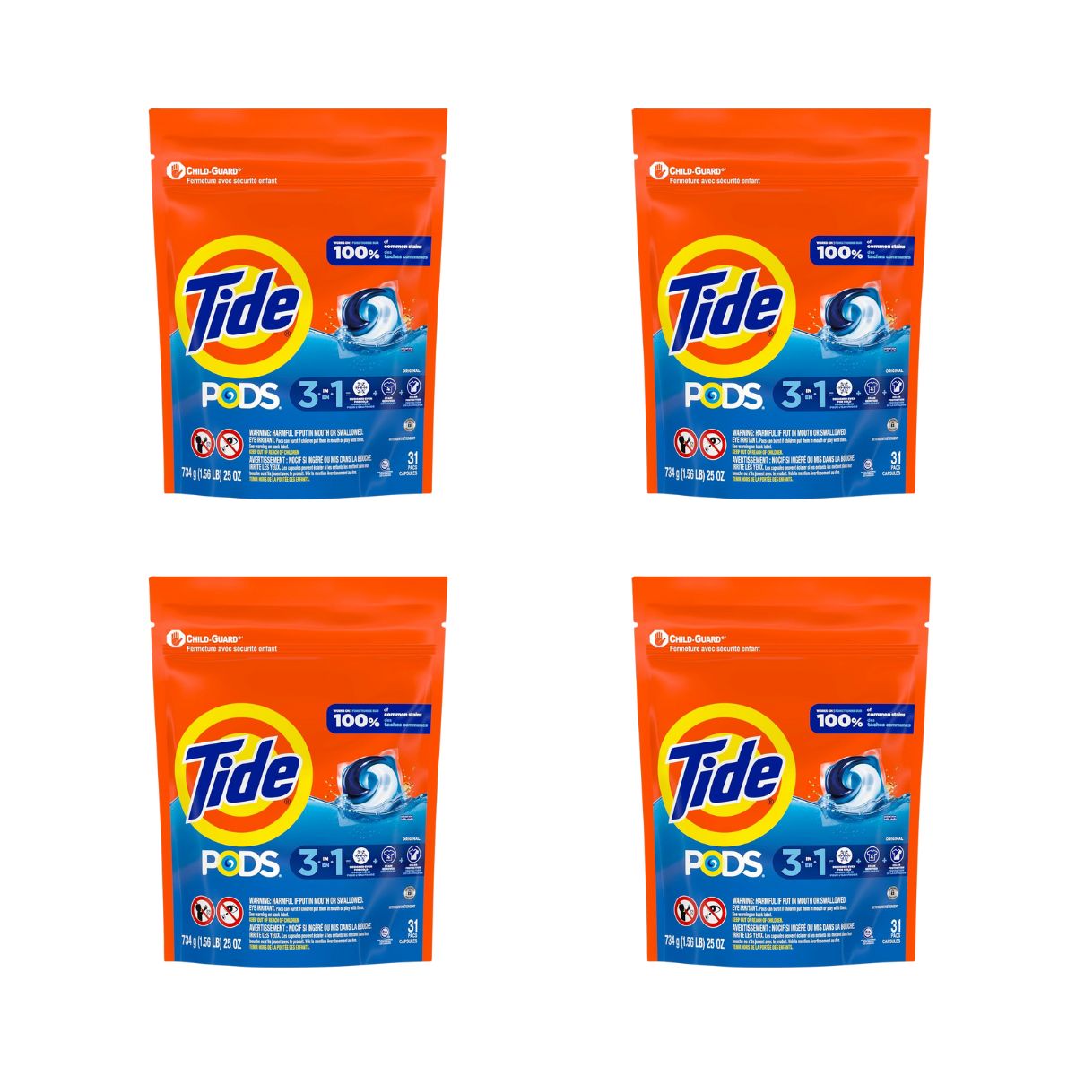 Tide 3In1 62 Clean Breeze Laundry Pods